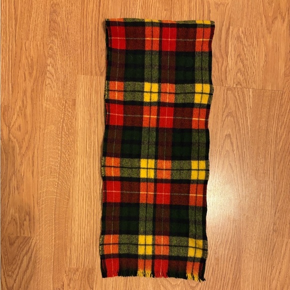 Plaid Wool Scarf - Picture 2 of 5